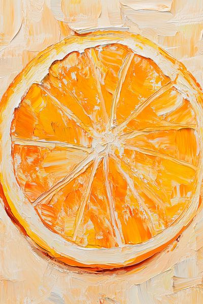 Orange in Aquarell – Lebendige Farben