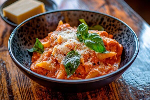 Pasta mit Basilikum und Parmesan – Genussmoment