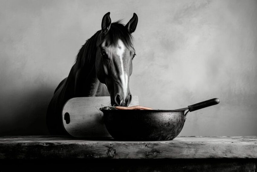 Pferd am Kochen