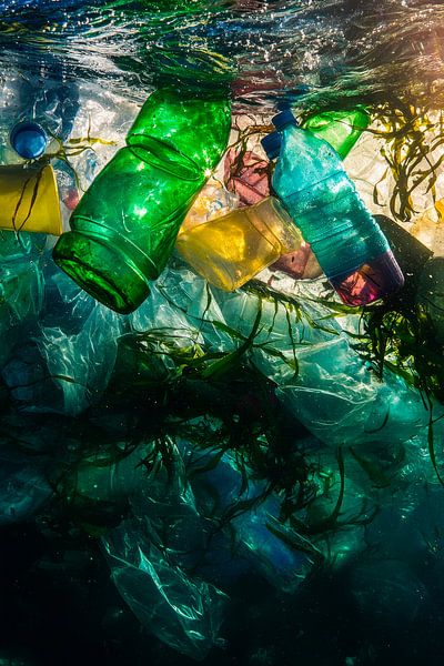 Plastikmüll im Ozean – Farben der Verschmutzung