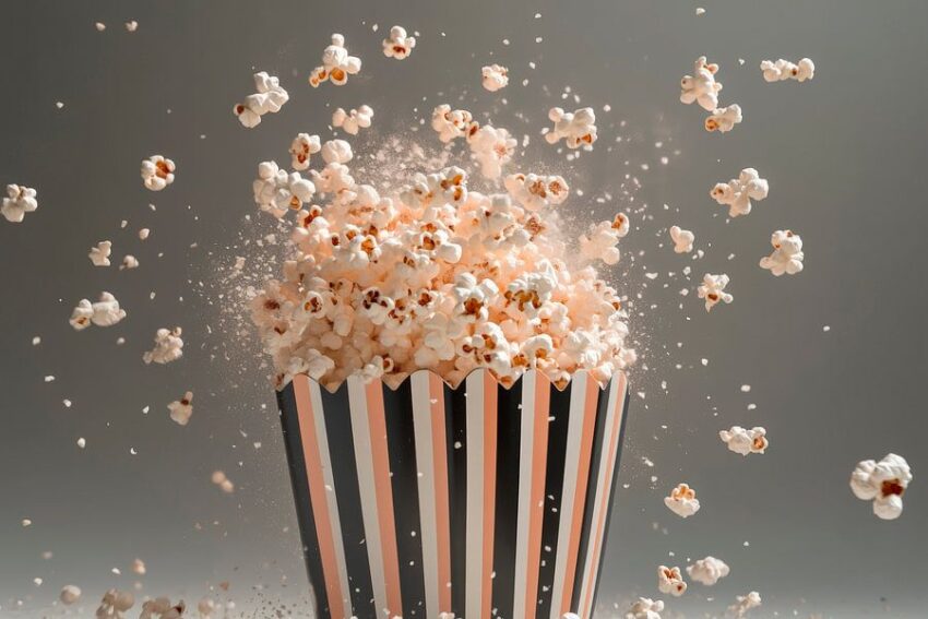 Popcornexplosion aus der Tüte – Spaßig