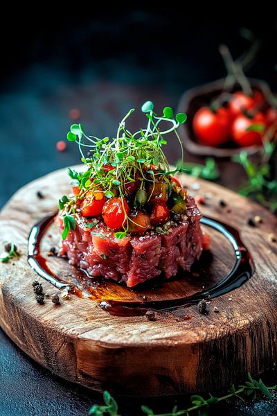 Rindertartar mit Kirschtomaten – Gourmetkunst