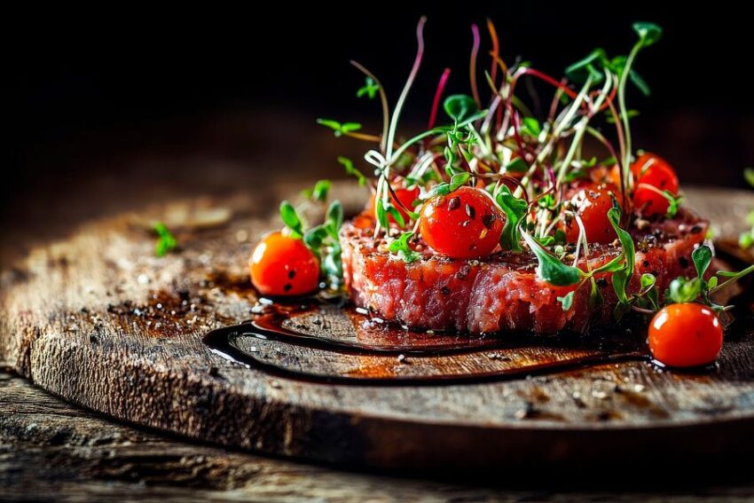 Saftiges Beef-Tartar mit frischen Kräutern