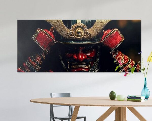 Samurai im traditionellen Rüstungsstil