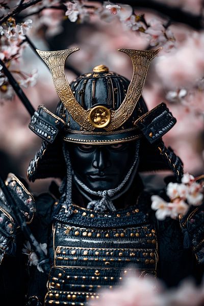 Samurai in Kirschblüten – Kunstvoll