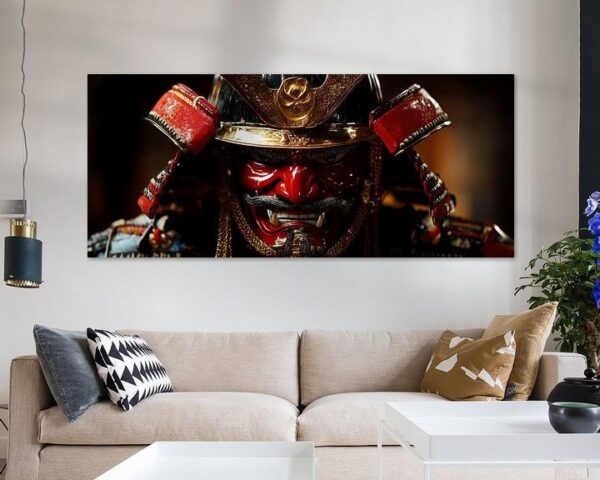 Samurai-Maske in Detail – Dramatisch
