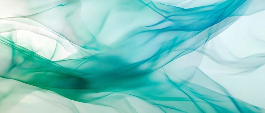 Sanfte Wellen in Aqua und Grün