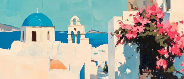 Santorin Landschaft