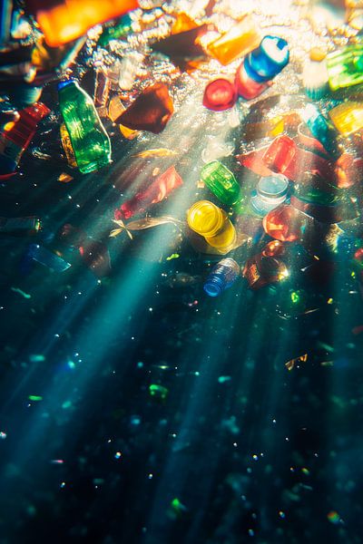 Schimmerndes Plastik im Wasser – Umweltblick