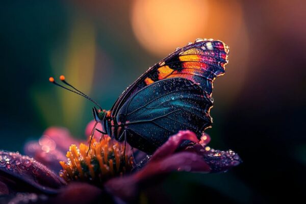 Schmetterling auf Blüte