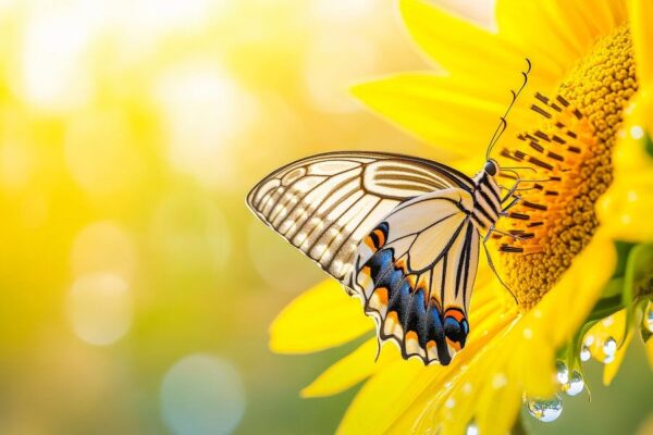 Schmetterling auf Sonnenblume