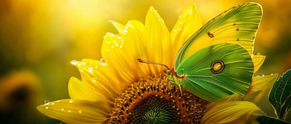 Schmetterling auf Sonnenblume