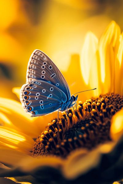 Schmetterling auf Sonnenblume