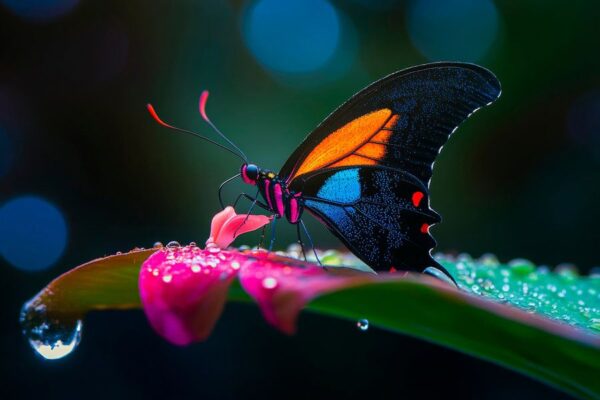 Schmetterling im Regen