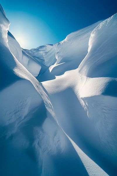 Schneelandschaft im Sonnenlicht