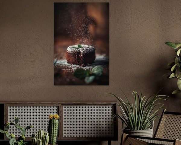 Schokoladenfondant mit Puderzucker-Traum