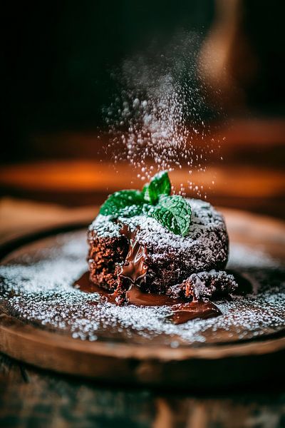 Schokoladenfondant mit Puderzucker-Zauber