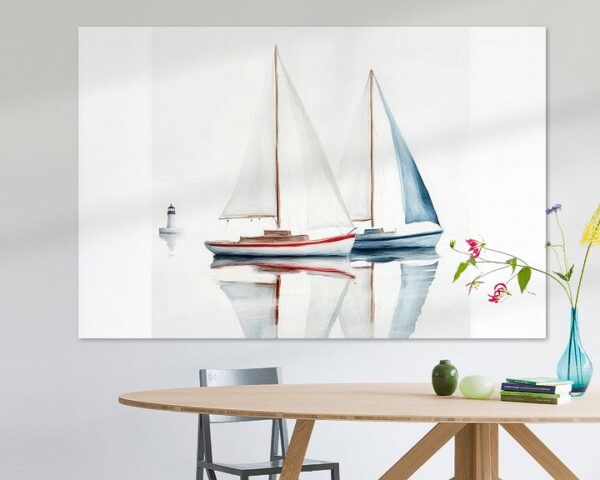 Segelboot-Motiv im Wasser – Ruhig und Klar