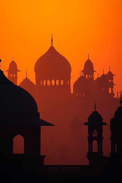 Silhouetten im Sonnenuntergang