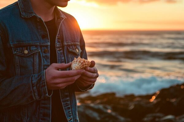 Sonnenuntergang mit Snack