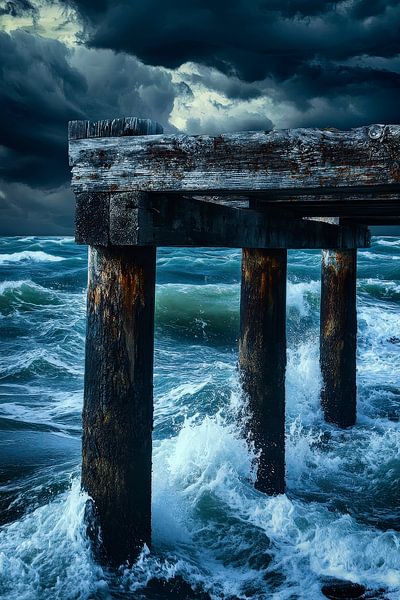 Sturm über dem Pier – Dramatisch