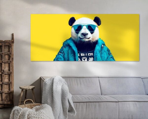 Stylischer Panda mit Sonnenbrille – Lustig