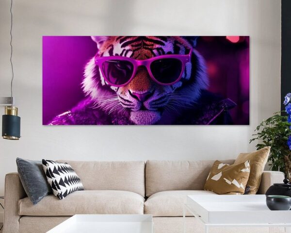 Stylischer Tiger mit Sonnenbrille