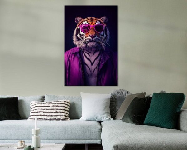 Stylisher Tiger mit Sonnenbrille