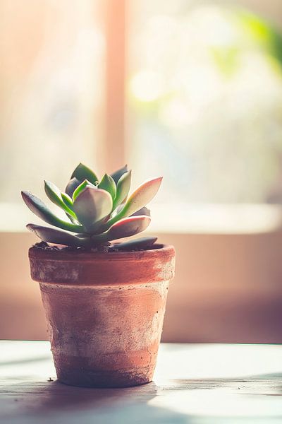 Sukulent in einem Blumentopf