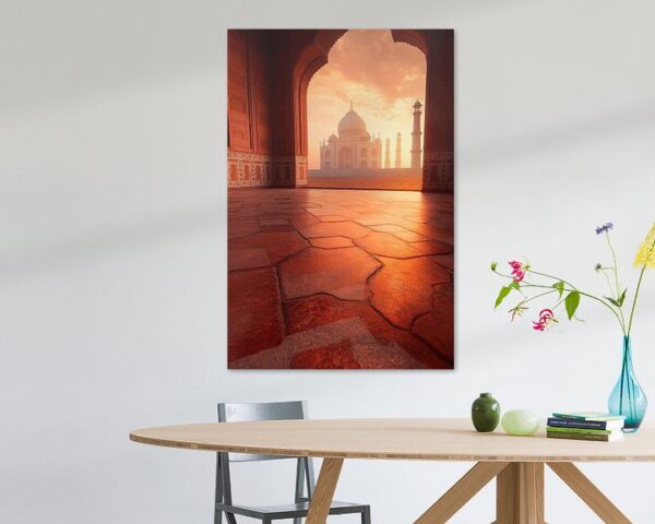 Taj Mahal bei Sonnenuntergang – Atmosphäre