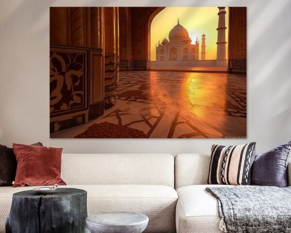 Taj Mahal im Sonnenuntergang – Magisch