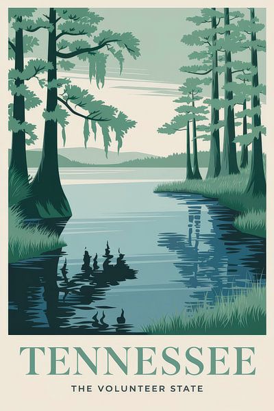 Tennessee Vintage Travel Poster