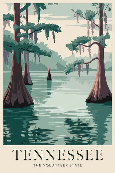 Tennessee Vintage Travel Poster