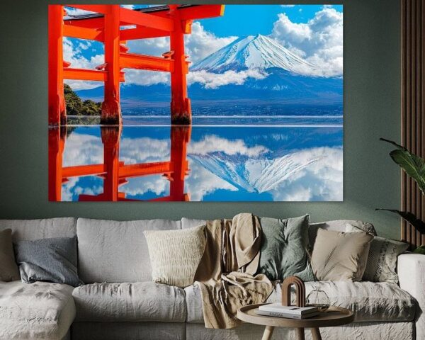 Torii und Fuji – Spiegelbild der Natur