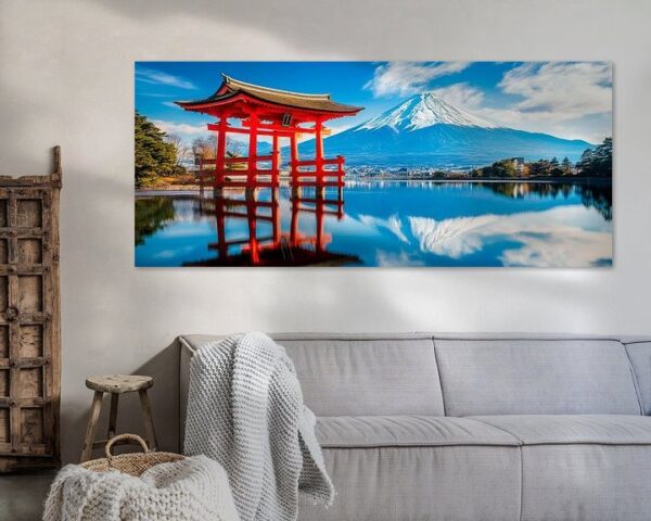 Torii vor dem Fuji – Ruhige Landschaft