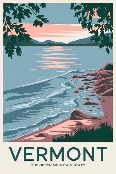 Vermont Vintage Travel Poster