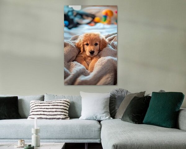 Verspielter Golden Retriever Welpe