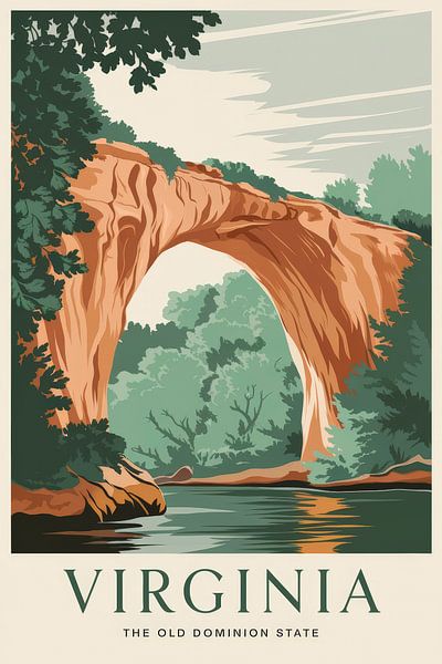 Virginia Vintage Travel Poster