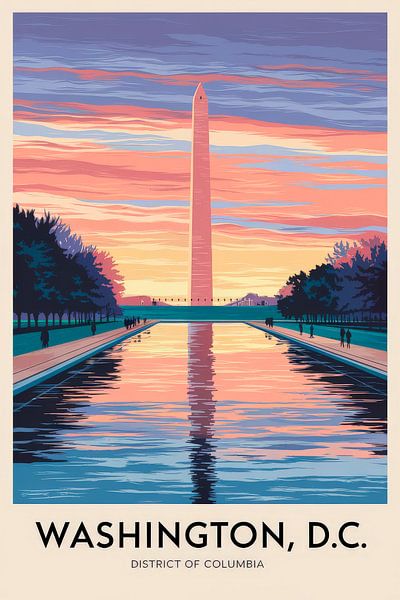 Washington, D.C. Vintage Travel Poster