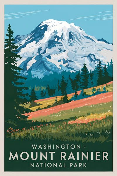 Washington Vintage Travel Poster