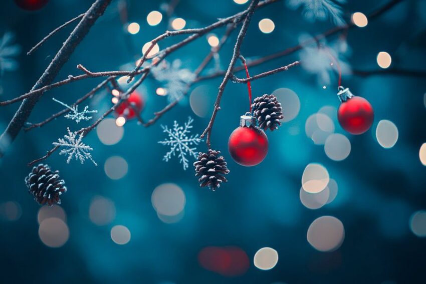 Weihnachten glitzert