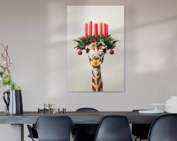 Weihnachtliche Giraffe