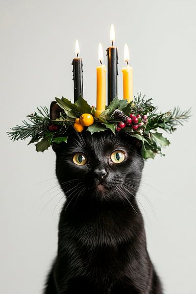 Weihnachtliche Katze