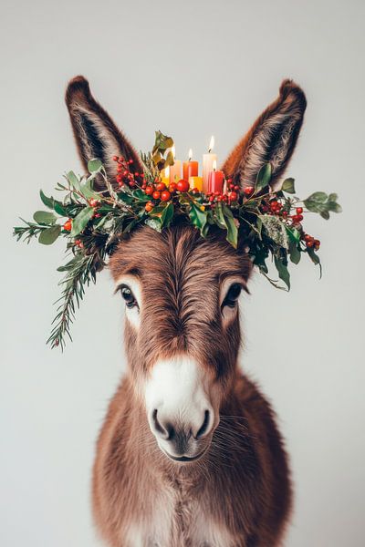 Weihnachtliches Eselchen