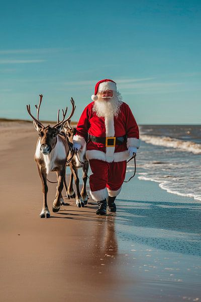 Weihnachtsmann Strand