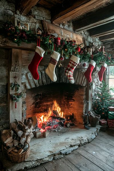 Weihnachtsstimmung Kamin