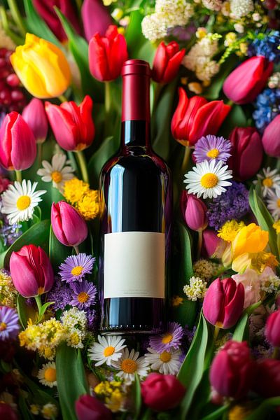 Wein und Blumen