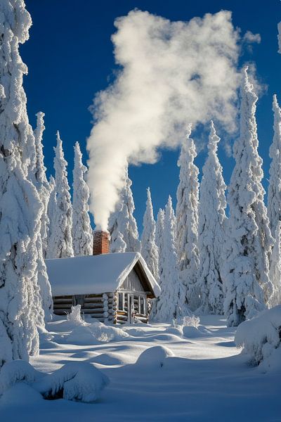 Winterhütte Zauber