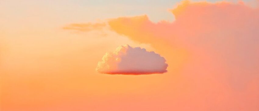 Wolkenfänger im pastel Farbenspiel