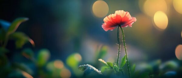 Zarte Blüte im sanften Licht